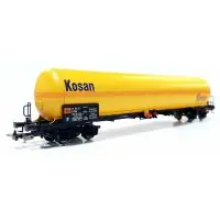 PIKO 24618 Nagynyomású gáz szállító tartálykocsi fékhíddal, Kosangas, DSB IV Exkluzív ajánlat
