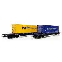 Vedd meg most Rivarossi HR6614 Konténerszállító kocsi készlet, Sgnss, PO Ferrymasters konténerekkel, Mercitalia Intermodal VI