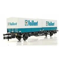 Gyors szállítás Liliput 265223 Konténerszállító kocsi cserefelépítménnyel, Lgjs 571.1, Vaillant, DB IV