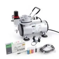 Végkiárusítás Chromax AS18-2K Kompresszor + airbrush kezdőszett