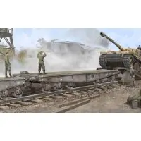 Trumpeter 750221 Nehézteherszállító kocsi, SSyms 80, DRG II Prémium