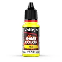 Gyors kiszállítás Vallejo 72103 Fluo Color Fluorescent Yellow, 18 ml