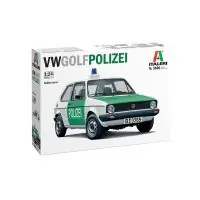 Prémium Italeri 3666S VW Golf Polizei rendőrautó 1 24