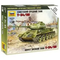 Szuper akció Zvezda 6160 Soviet Tank T-34/85 Military small sets 1 100