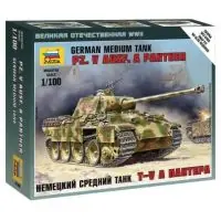 Zvezda 6196 Pz.Kpfw.V Panther Ausf.A Military small set 1 100 Azonnal elérhető