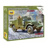 Zvezda 6273 Soviet M-3 Scout Car with Machine Gun 1 100 Exkluzív ajánlat