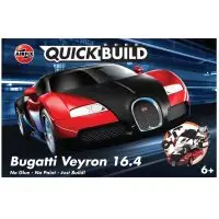 Airfix 6020 QUICKBUILD Bugatti 16.4 Veyron fekete/piros Népszerű