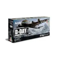 Italeri 445AP ACRYLIC SET 6db D-DAY AIRCRAFT akril makett festék Újdonság