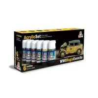 Italeri 441AP ACRYLIC SET 6db WWII REGIO ESERCITO akril makett festék Alacsony ár