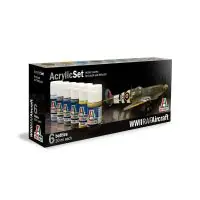 Árcsökkenés Italeri 432AP ACRYLIC SET 6db WWII RAF AIRCRAFT akril makett festék