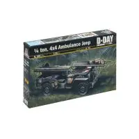Szezonális akció Italeri 326 1/4 TON. 4x4 AMBULANCE JEEP 1 35