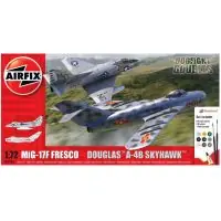 Vásárlói kedvenc Airfix 50185 Mig 17F Fresco Douglas A-4B Skyhawk Dogfight Double makett szett