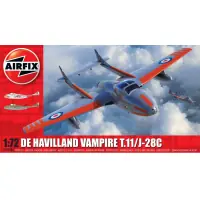 Szuper akció Airfix 02058A de Havilland Vampire T.11 / J-28C (A02058A)