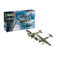 Akció Revell 03710 Combat Set Bf109G-10 Spitfire Mk.V 1 72