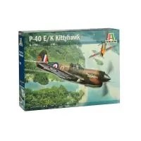 Olcsóbb 2795 Italeri P-40 E/K Kittyhawk repülőgép makett 1 48
