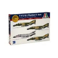 Biztonságos fizetés Italeri 1373 F-4 C/D/J PHANTOM II ACES (U.S.A.F. - U.S. Navy Vietnam Aces) 1 72