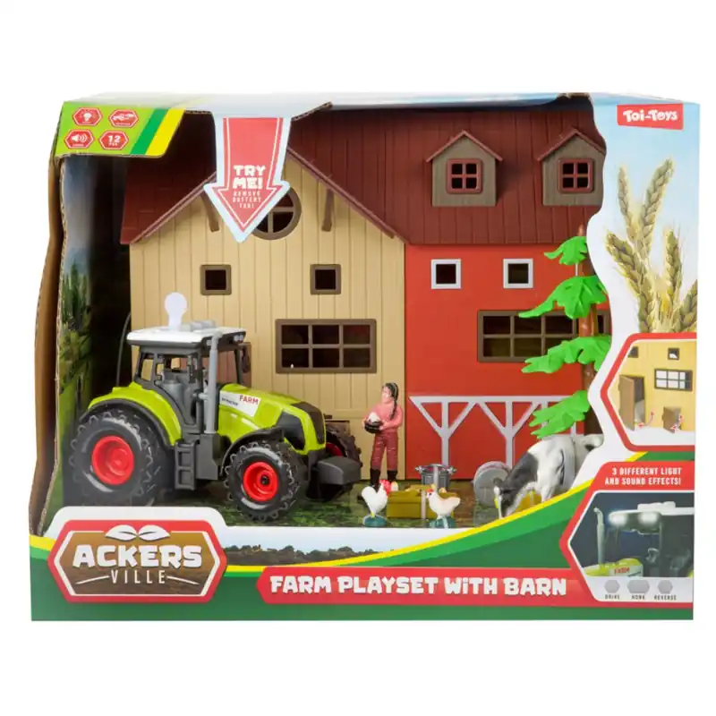 Rendeld meg most Ackers Ville Farm játékszett traktorral