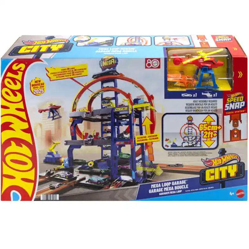 Hot Wheels City Mega Garázs - Mattel Outlet