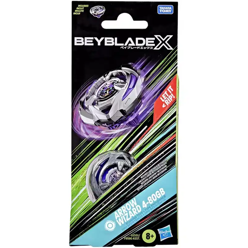 Beyblade X Booster Arrow Wizard 4-80GB pörgettyű - Hasbro Ajánlat