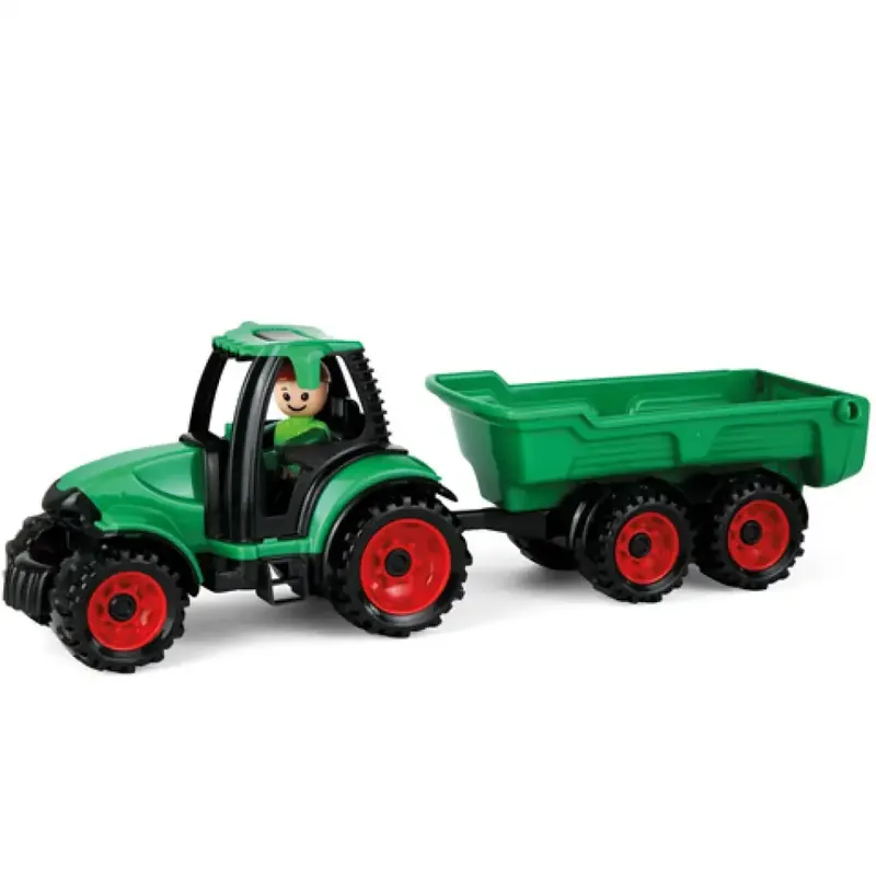 LENA Truckies traktor utánfutóval és figurával 36cm Prémium