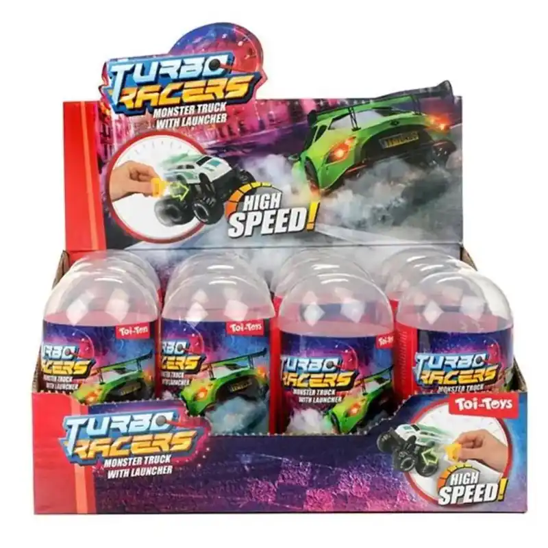 Turbo Racers Monster Truck meglepetés kisautó kilövővel 1db Olcsóbb
