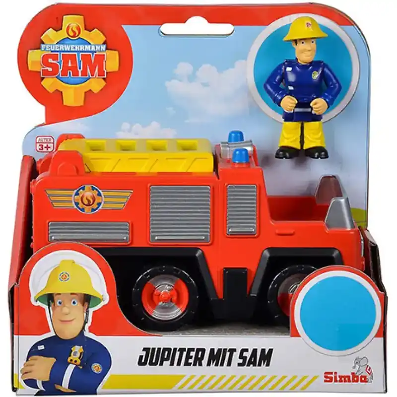 Sam a tűzoltó Jupiter tűzoltóautó figurával - Simba Toys Expressz kézbesítés