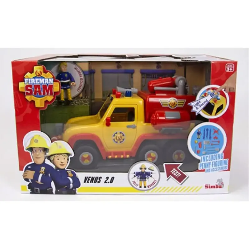 Sam a tűzoltó Venus 2.0 tűzoltó kocsi fénnyel és hanggal játékszett - Simba Toys Biztonságos fizetés