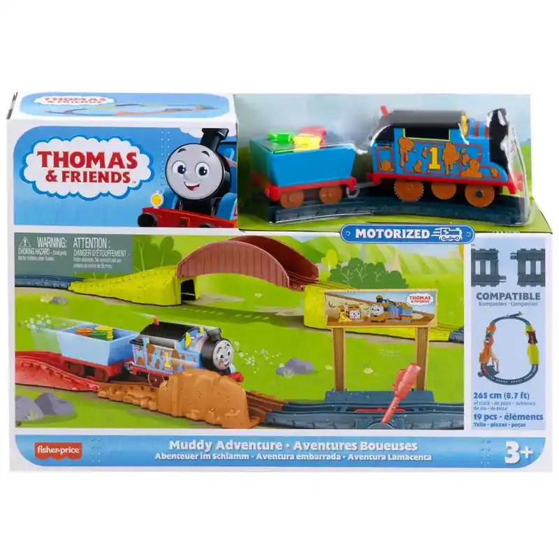 Fisher-Price Thomas és barátai - Sáros Kaland motorizált pályaszett - Mattel Újdonság