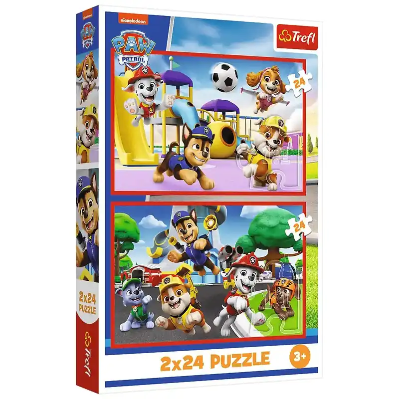 Mancs Őrjárat egy játékos nap 2x24db-os puzzle - Trefl Rendeld meg most