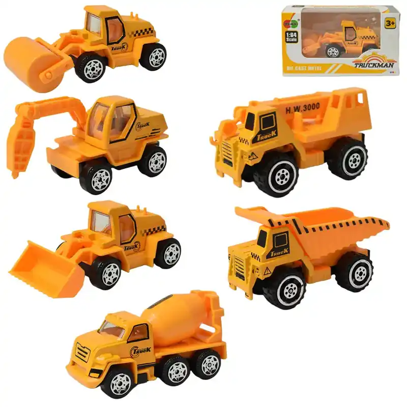 Gyors szállítás TruckMan Építőipari kamion többféle változatban 6,5cm 1db