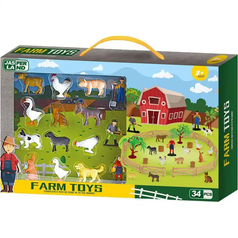 Luna Jasper Land Farm állatos játékszett 34db-os Ajánlat