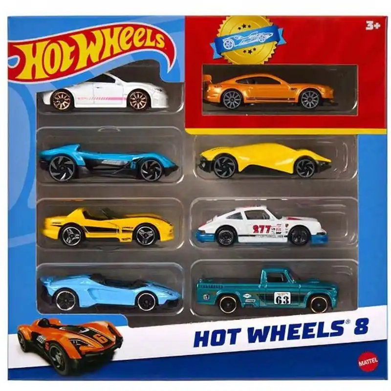 Hot Wheels kisautó 8db-os csomag - Mattel Árengedmény