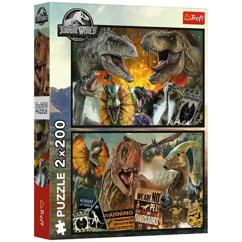 Jurassic World 2x200db-os puzzle - Trefl Biztonságos vásárlás