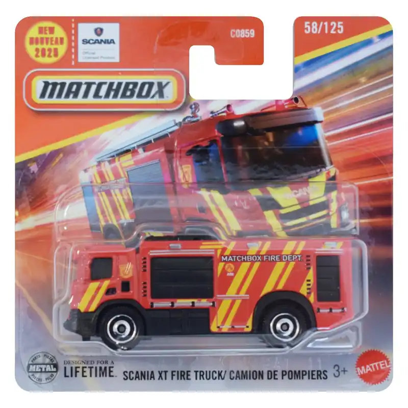 Népszerű Matchbox Scania XT Fire Truck kisautó 1/64 - Mattel