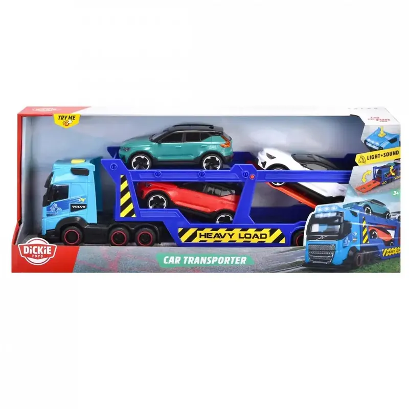 Végkiárusítás Autószállító 3db kisautóval - Dickie Toys
