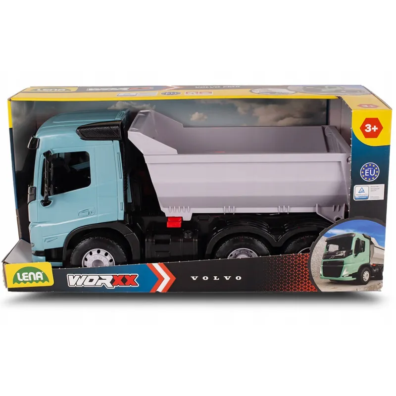 LENA Worxx Volvo FMX billenőplatós teherautó dobozos 45cm Outlet