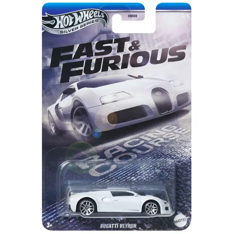 Árcsökkenés Hot Wheels Halálos iramban Bugatti Veyron fehér kisautó 1/64 - Mattel