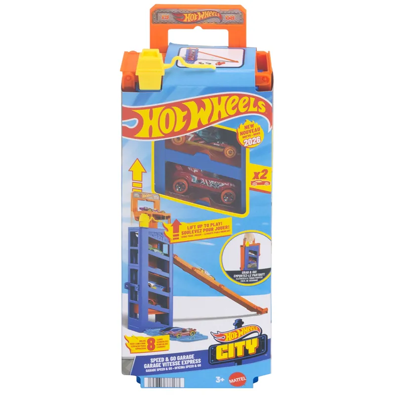 Hot Wheels Turbó start garázs 2db kisautóval - Mattel Biztonságos vásárlás