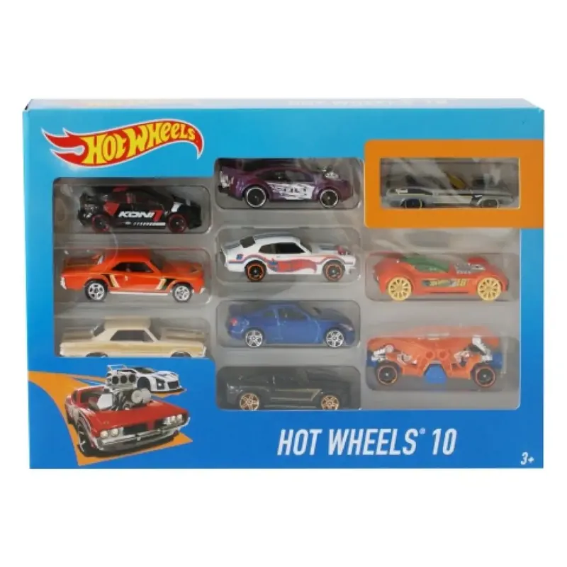 Hot Wheels kisautó szett 10db-os - Mattel Gyors szállítás