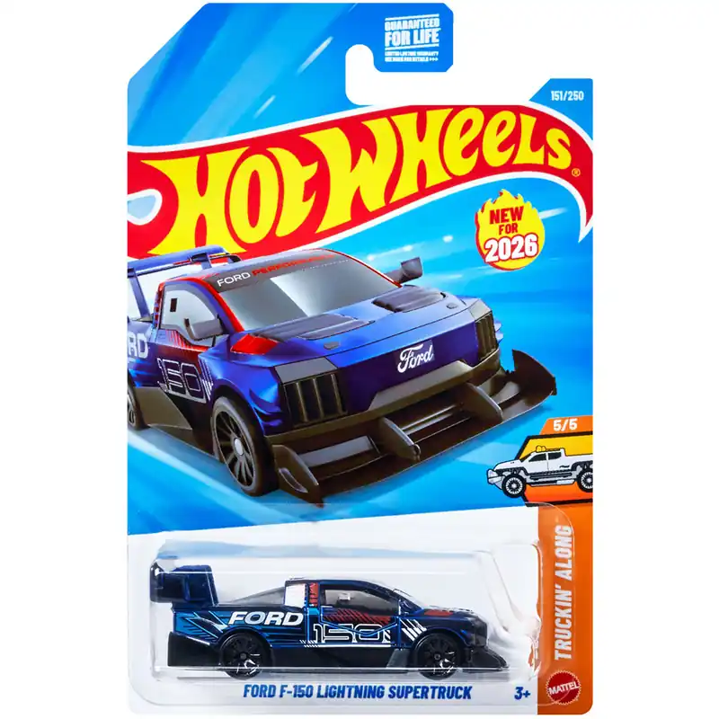 Hot Wheels Ford F-150 Lightning Supertruck kisautó 1/64 – Mattel Újdonság