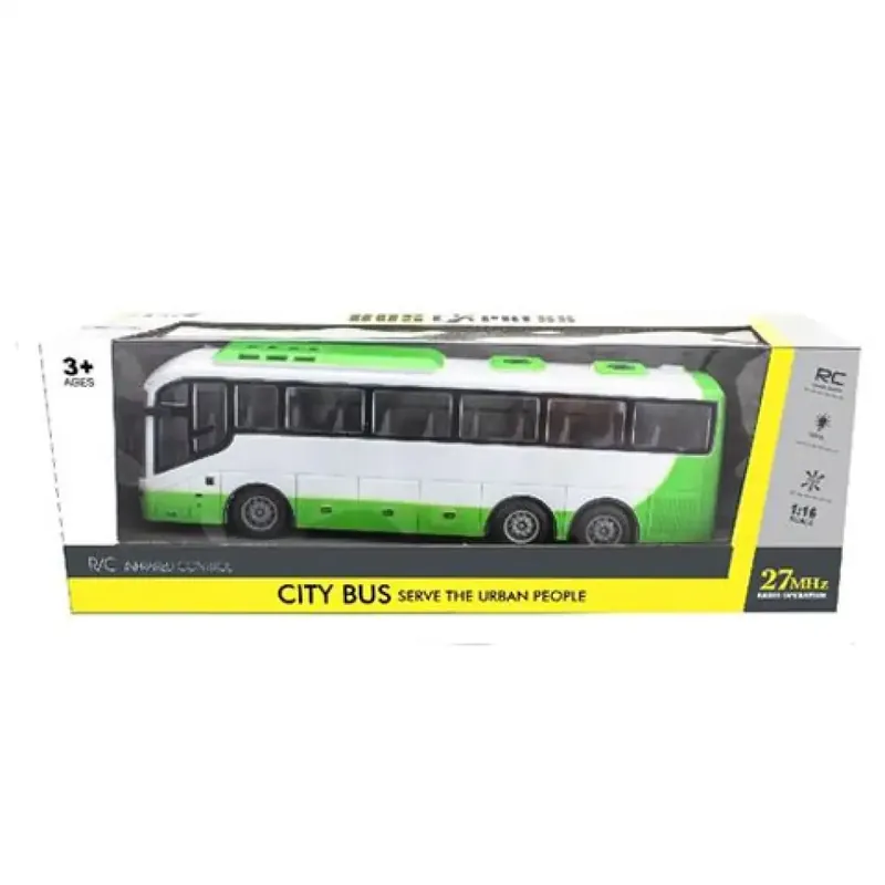 City Bus távirányítós zöld-fehér busz Árcsökkenés