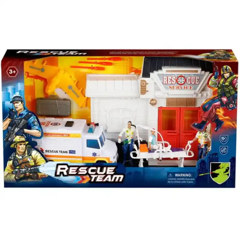 Kedvezmény Rescue Team mentős játékszett figurákkal