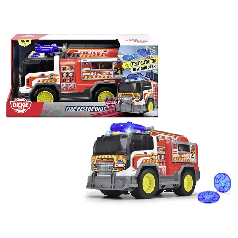 Tűzoltó autó fénnyel és hanggal 30cm - Dickie Toys Árcsökkenés
