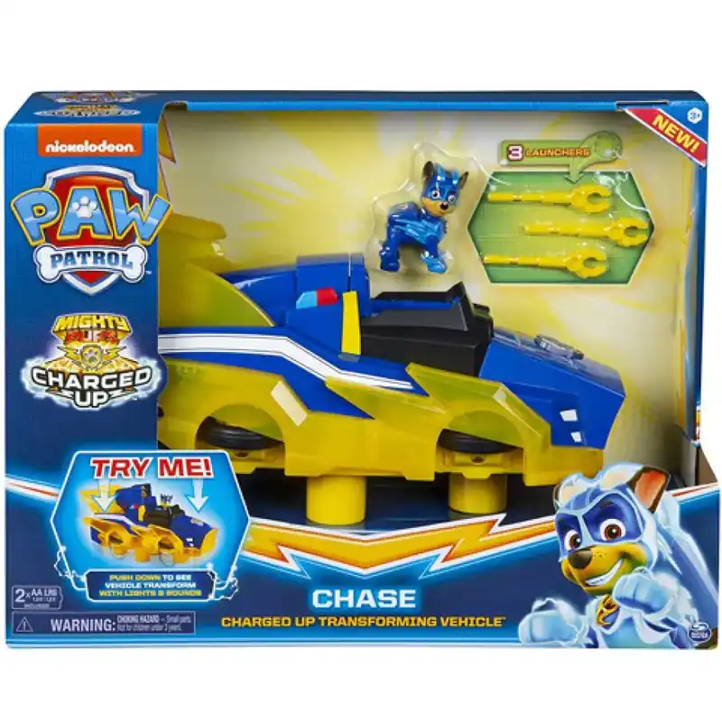 Expressz szállítás Mancs Őrjárat Mighty Pups Chase Deluxe járgánya fénnyel és hanggal - Spin Master