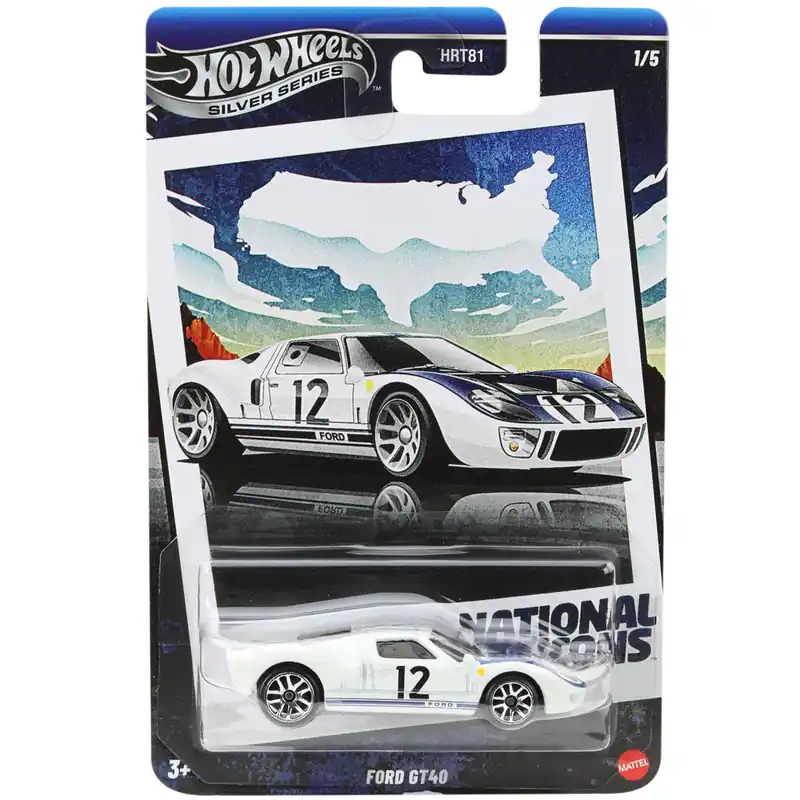 Outlet Hot Wheels Vintage Ford GT40 kisautó 1/64 - Mattel