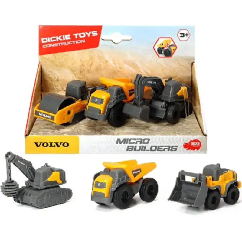 Akciós ár Volvo munkagépek 3db-os szett kétféle változatban - Dickie Toys