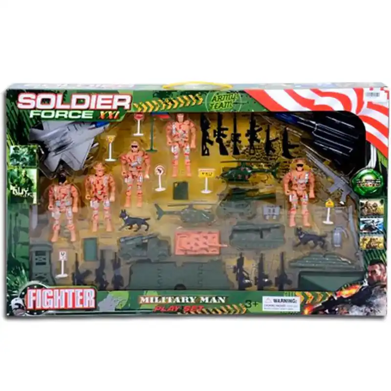 Expressz szállítás Soldier Force Katonai játékszett járművekkel