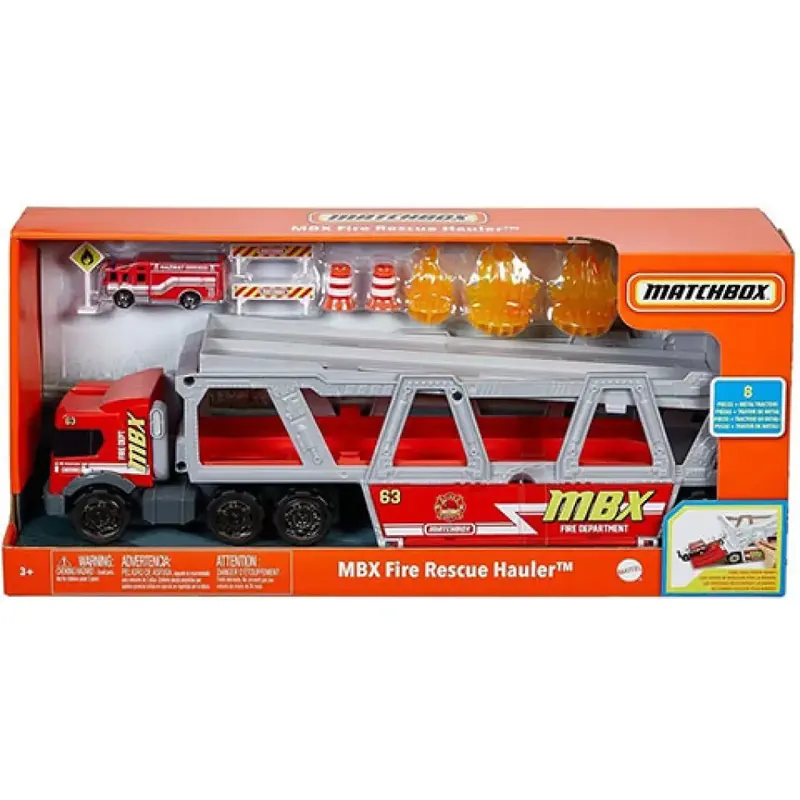 Olcsóbb Matchbox tűzoltósági szállítójármű kiegészítőkkel - Mattel