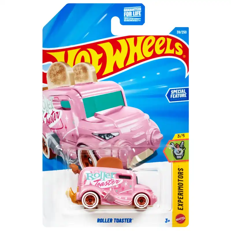 Hot Wheels Roller Toaster rózsaszín kisautó 1/64 - Mattel Kiárusítás