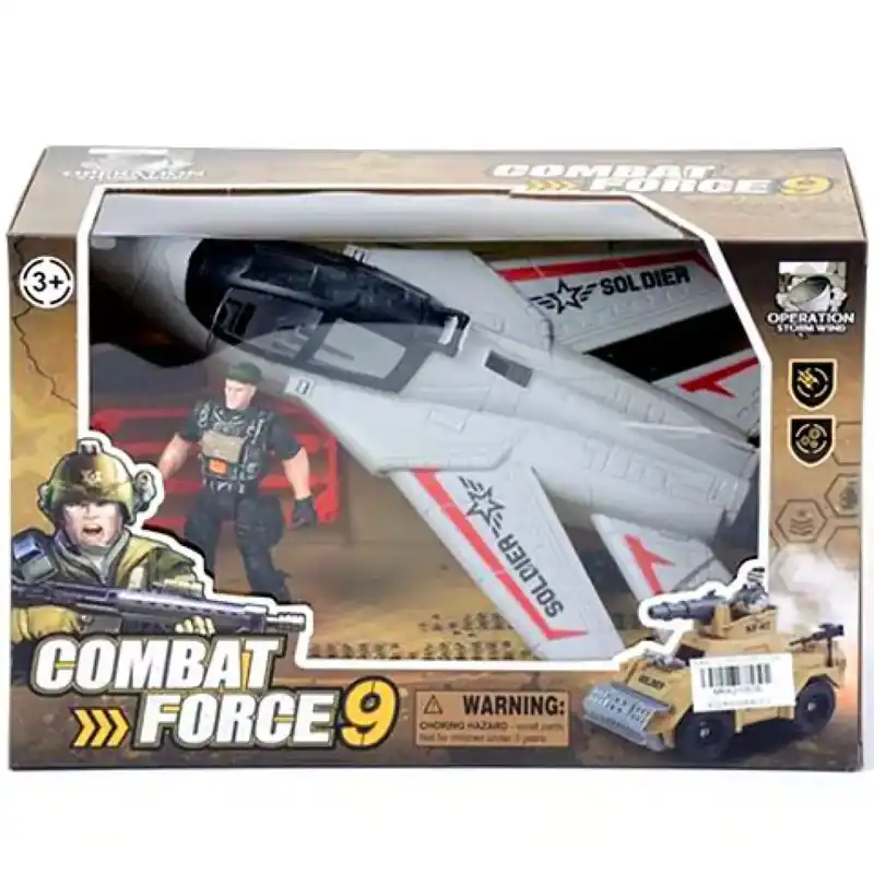 Szezonális akció Katonai vadászgép figurával
